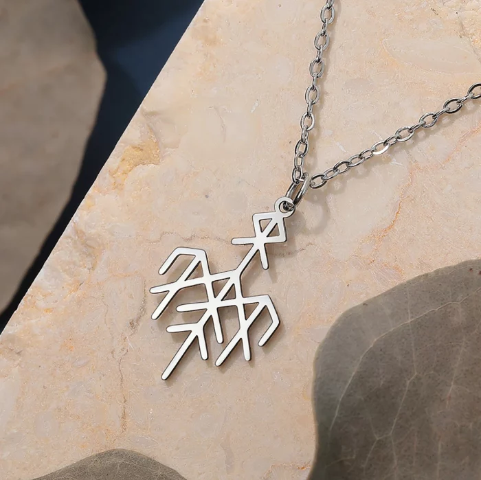 Chandler Wardruna Symbol Necklace Elder Futhark Nordic Vikings Runes Pendant Protection Amulet Stainless Steel Jewelry for Women - Image 5