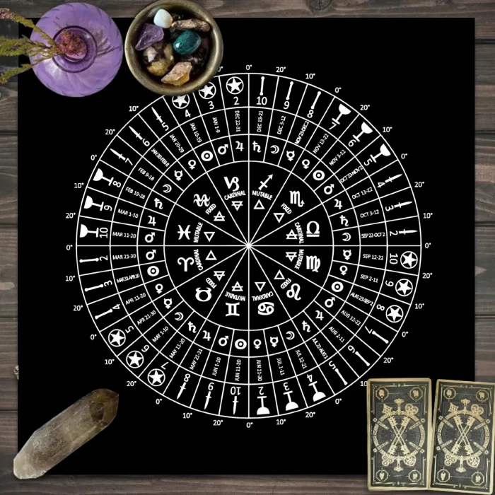 1pc Tarot card tablecloth, witch magic astrology altar decoration tablecloth, card game card push decoration tablecloth - Image 6
