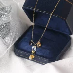 Natural Citrine Topaz Yellow Quartz Bare Stone Chocker For Women Elegant 925 Sterling Silver Gold Plated Fine Jewelry LMNI087 - Image 5