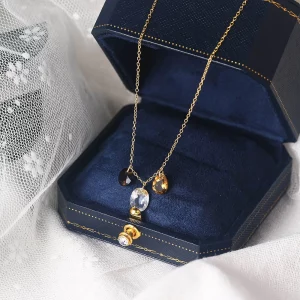 Natural Citrine Topaz Yellow Quartz Bare Stone Chocker For Women Elegant 925 Sterling Silver Gold Plated Fine Jewelry LMNI087