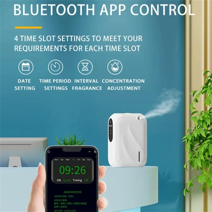 Scent Machine Aroma Diffuser For Hotel Home Waterless Essential Oil Diffuser For Home Fragrance Bluetooth APP Control - Image 3