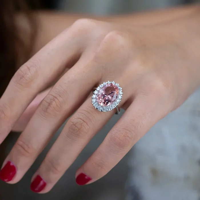 PANSYSEN Luxury 100% 925 Sterling Silver 8CT Oval Cut Amethyst Ruby Sapphire Diamond Ring for Women Cocktail Party Fine Jewelry - Image 6