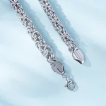 S925 Sterling Silver Byzantine Emperor Chain Bracelet for Men Women Polished Miami Cuban Smooth Kpop Jewelry - Image 5