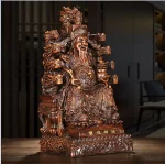 God of Fortune Ornaments Home Living Room Buddha Statue ,Inviting Wealth Into The Treasure Opening Sculptures - Image 6