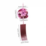 Japanese Style Cherry Blossom Wind Chimes Romantic Flower Blossom Small Wind Bells Decoration Home Glass Japan Styles Pendant - Image 6