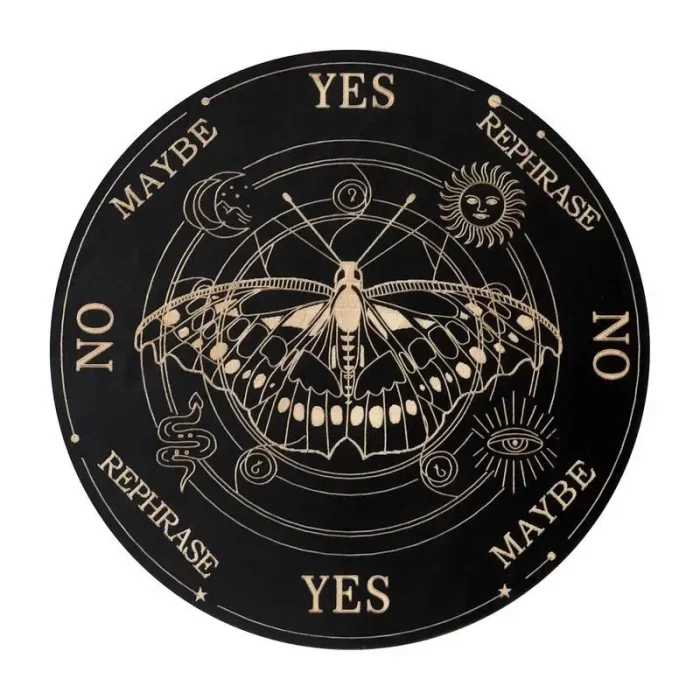 Ouija Boards Wooden Witch Divination Board Witch Crafts Supplies Fortune Telling Toys Decision Making Pendulum Witch Altar - Image 2