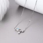 Fansilver 925 Sterling Silver Necklace Moonstone Pendant Necklace Silver Chain Necklace Gifts for Her Valentine's Day with Box - Image 6