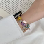 Bohemian bead bracelet compatible with iWatch strap 38mm 40mm 41mm 42mm 44mm 45mm 49mm for women, fashionable handmade elastic s - Image 4