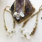 10pcs Triple Quartz Point African Bead Choker Clear Crystal Necklace Women Beach Boho Goth Halloween Aesthetic Jewelry Arcane - Image 4