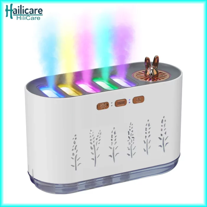 Air Humidifier Five-Hole Spray Aromatherapy Creative Dynamic Colorful Voice Control 700ml Musical Aroma Diffuser For Household - Image 2