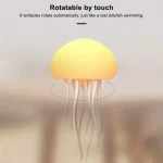 Modern Jellyfish Table Lamp Cartoon Dancing Jellyfish Bedside Lamp Adjustable Color LED Night Light Birthday Gift for Kids New - Image 4