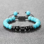 Classic Men Natural Stone Bracelet 8mm Natural Tiger Eye Onyx Stone Bracelets&Bangles Fashion Women Yoga Jewelry Friendship Gift