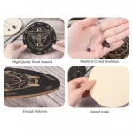 Star Pendulum Board Dowsing Divination Board Magics Meditation Decision Plate Metaphysical Message Board Witchs Altar Supplies - Image 6