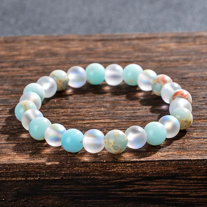 8mm Natural Shoushan Stone Health Bracelet, Bringing Health and Longevity, Fashionable Beaded Bracelet for Men and Women - Image 5