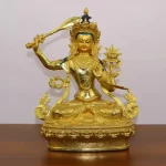 feng shui Copper Tibetan Tantric Manjushri Buddha Statue, Home Living Decor - Image 2