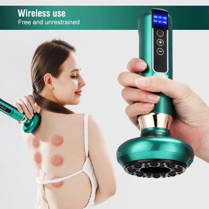 6/12 Gear Electric Cupping Massager Vacuum Suction Cup GuaSha Anti Cellulite Beauty Health Scraping Heat Body Slimming Massage - Image 7