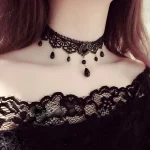 New Sexy Gothic Chokers Crystal Black Lace Neck Choker Necklace Vintage Victorian Women Chocker Steampunk Jewelry - Image 6