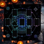 Celtic Cross Flower of Life Tarot Card Tablecloth Altar Cloth Constellation Divination Cloth For Tarot Mat Witchy Home Decor - Image 4