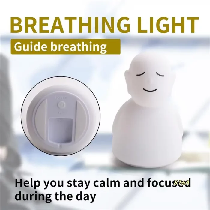 Breathing Buddha Guided Visual Meditation Tool Slow Your Breathing Calm Your Mind For Stress & Anxiety Relief Yoga Lamp - Image 7