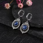 Vintage Natural Moonstone Kyanite Earrings Elegant Labradorite Gemstone Drop Earring Engagement Wedding Party Jewelry Gifts - Image 2