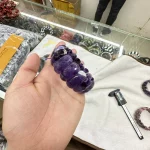 AAA Natural Amethyst Gemstone Bracelet Natural Energy Stone Bangle Gemstone Jewelry for Woman Birthstone for Aquarius for Gift - Image 5