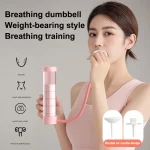 Men and Women's Abdominal Muscle Trainer, Deep Breathing Exercise Dumbbell Set, Lung Capacity Boosting Device - Image 6