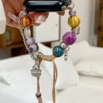Bohemian bead bracelet compatible with iWatch strap 38mm 40mm 41mm 42mm 44mm 45mm 49mm for women, fashionable handmade elastic s - Image 3
