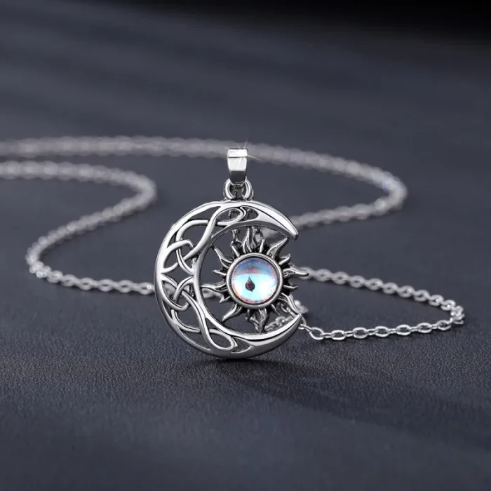CAOSHI Newly Designed Moon and Sun Vintage Neck Accessories Versatile Design Elegant Daily Wearable Pendant Necklace for Women - Image 2