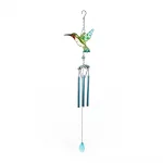 Wind Chime Hummingbirds Dragonflies Metal Glass Painted Crafts Hanging Pendants Bell Aluminum Pipe Home Courtyard Hanging Decors - Image 5