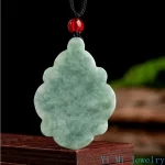 Natural A-grade Flower Jade Pendant Men and Women's High End Jewelry Necklace All for 1 Real and Free Shipping Items Jewellery - Image 3