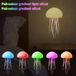 Modern Jellyfish Table Lamp Cartoon Dancing Jellyfish Bedside Lamp Adjustable Color LED Night Light Birthday Gift for Kids New - Image 2