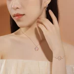 NEW European New S925 Sterling Silver Necklace AAA CZ Rabbit For Women Birthday Party Gift Jewelry - Image 5