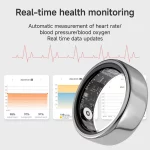 2025 New Smart Ring Blood Pressure Sleep Health Monitoring Multi-sport Modes smartring IP68 Waterproof Remote Care For Men Women - Image 2