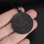 Stainless Steel 7 Archangel Seal Necklace Solomon Kabbalah Seal Pendant Men's Supernatural Protection Amulet Magical Jewelry - Image 4