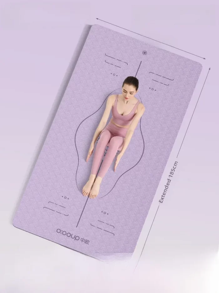 2025 New Profional Ladies Yoga Fitn Mat Anti-Slip o-Absorption Silent Training Mat for Beginner Plant Floral Design - Image 2