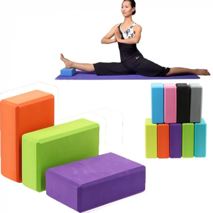 Colored EVA Yoga Block Brick Non-Slip Body Shaping Health Training Sports Stretching Exercise Pilates Gym Foam Fitness Equipment - Image 2