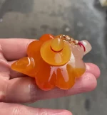 Gold Filigree Jade Kettle Pendant Jewelry Amulet Gifts Gemstone Carved Charm Natural Teapot Fashion Chinese Jade Ornament - Image 7