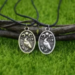 Odin Raven Triple Moon Goddess Viking Pendant Necklace Wicca Pagan Talisman Amulet Witchcraft Jewelry Valentines Day Gift - Image 4