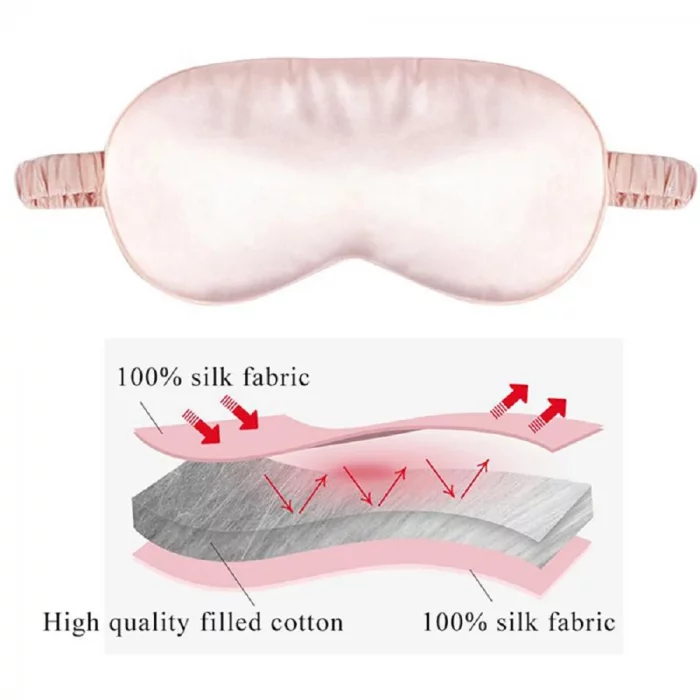 Imitated Silk Eye Patch Shading Sleep Eye Mask Eyepatch Travel Relax Cover Eyeshade Health Sleeping Shield Eye Care Tool - Image 3
