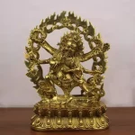 Copper Six-armed Maha Gala Daiheitian God of Fortune Statue Buddha Statue Offering Ornaments