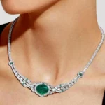 Wong Rain Vintage 100% 925 Sterling Silver 14*16 MM Oval Cut Emerald High Carbon Diamond Gemstone Pendant Necklace Fine Jewelry - Image 6