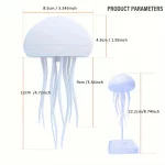Modern Jellyfish Table Lamp Cartoon Dancing Jellyfish Bedside Lamp Adjustable Color LED Night Light Birthday Gift for Kids New - Image 3