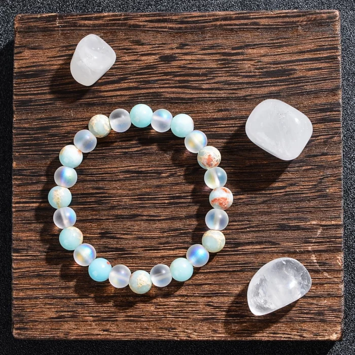 8mm Natural Shoushan Stone Health Bracelet, Bringing Health and Longevity, Fashionable Beaded Bracelet for Men and Women - Image 3