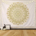 Mandala Tapestry Indian Bohemian Psychedelic Background Cloth Home Decoration Room Living Room Wall Hanging Cloth - Image 4
