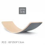 Multifunction Rocker Natural Wood Kids Wobble Balance Board Montessori Fitness Balance Curvy Board - Image 4