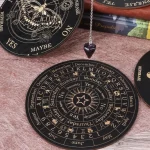 Star Pendulum Board Dowsing Divination Board Magics Meditation Decision Plate Metaphysical Message Board Witchs Altar Supplies - Image 2