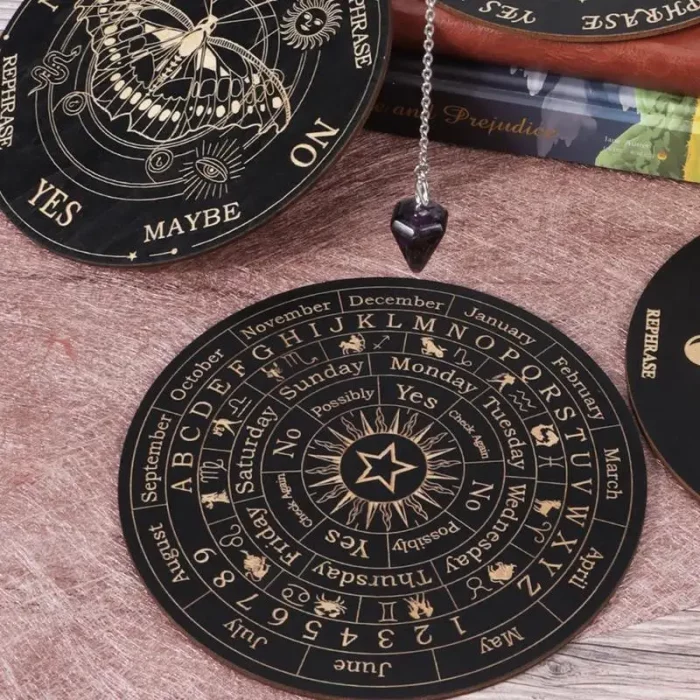 Star Pendulum Board Dowsing Divination Board Magics Meditation Decision Plate Metaphysical Message Board Witchs Altar Supplies - Image 2