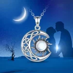 CAOSHI Newly Designed Moon and Sun Vintage Neck Accessories Versatile Design Elegant Daily Wearable Pendant Necklace for Women
