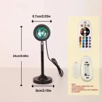 LED Sunset Lamp USB Rainbow Neon Night Light Projector Lamp Room Phone Self Photography Atmosphere Light Bedroom Wall Decor Gift - Image 6