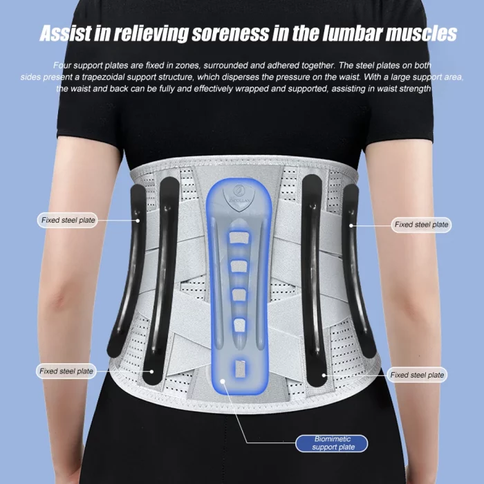 1 Pcs Back Brace for Lower Back Pain Relief, Lumbar Support Belt with Lumbar Pad, Ergonomic Design for Herniated Disc, Sciatica - Image 3